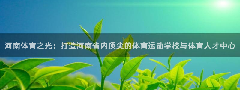 米兰体育官方正版app集团官网首页网址：河南体育之光